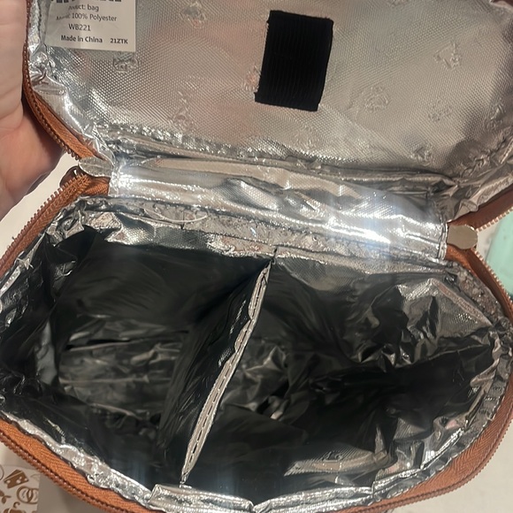 Blue and white striped denim refrigerated wine bag by TIRRINIA - Picture 4 of 7